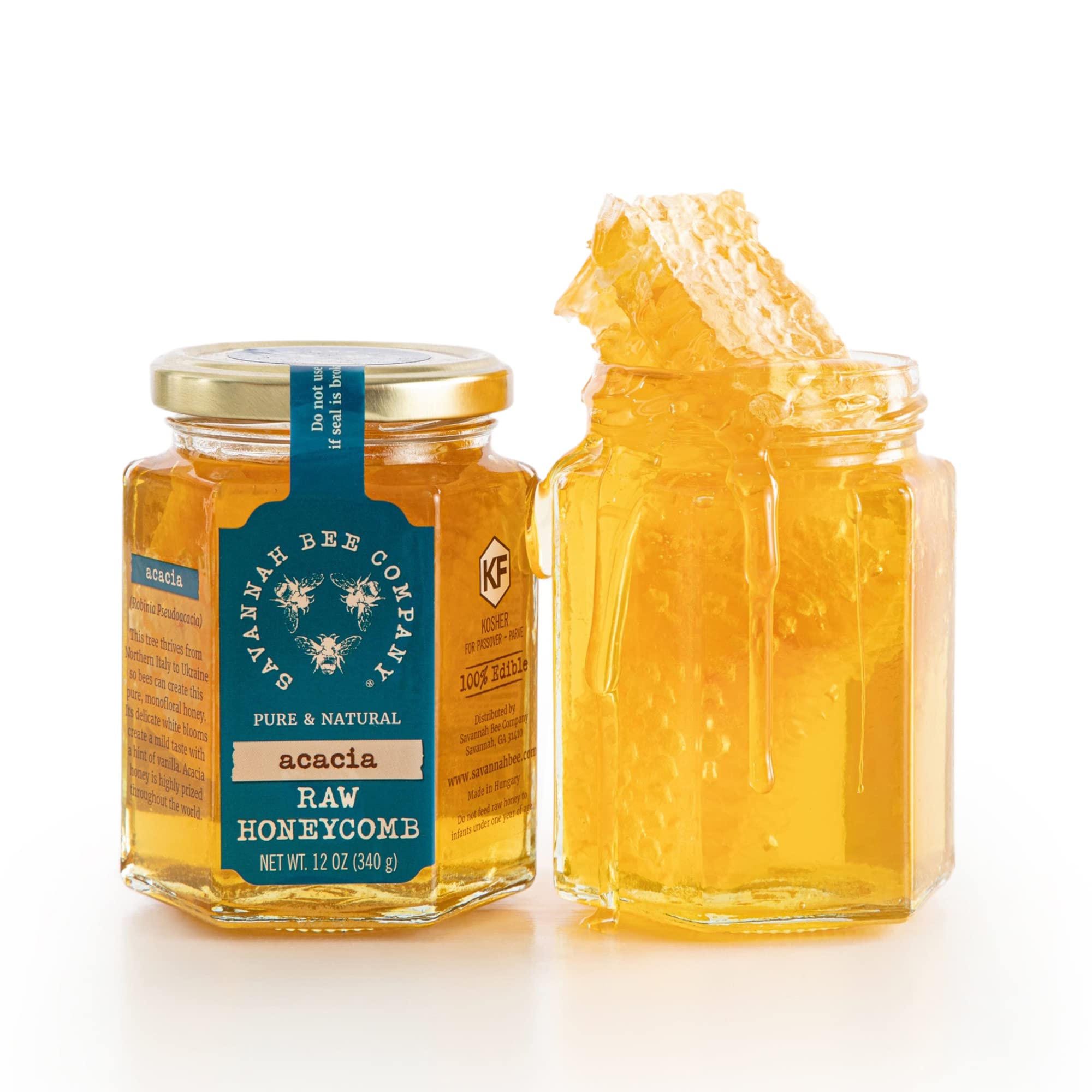 Amazon.com : Savannah Bee Company Pure Raw Acacia Honeycomb - All